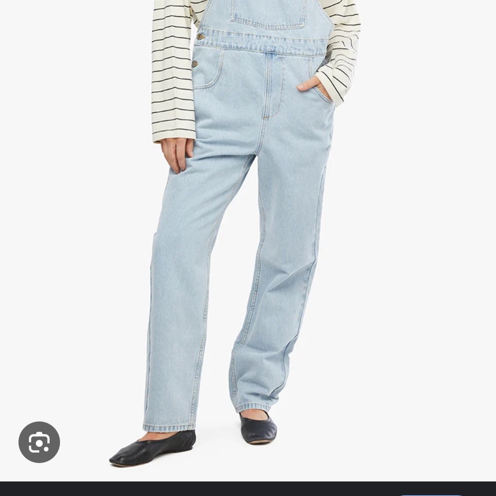WeWoreWhat Blue Denim Overalls Relaxed Fit